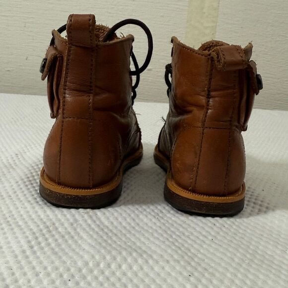 Mikoleon naturally Brown leather Heirloom Classic Sm Kids Boots size 24 (US 8) - Picture 5 of 10